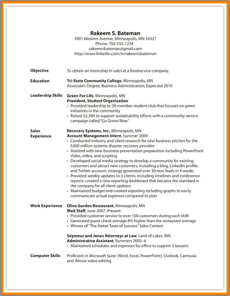 Excellent Skills To Have On A Resume