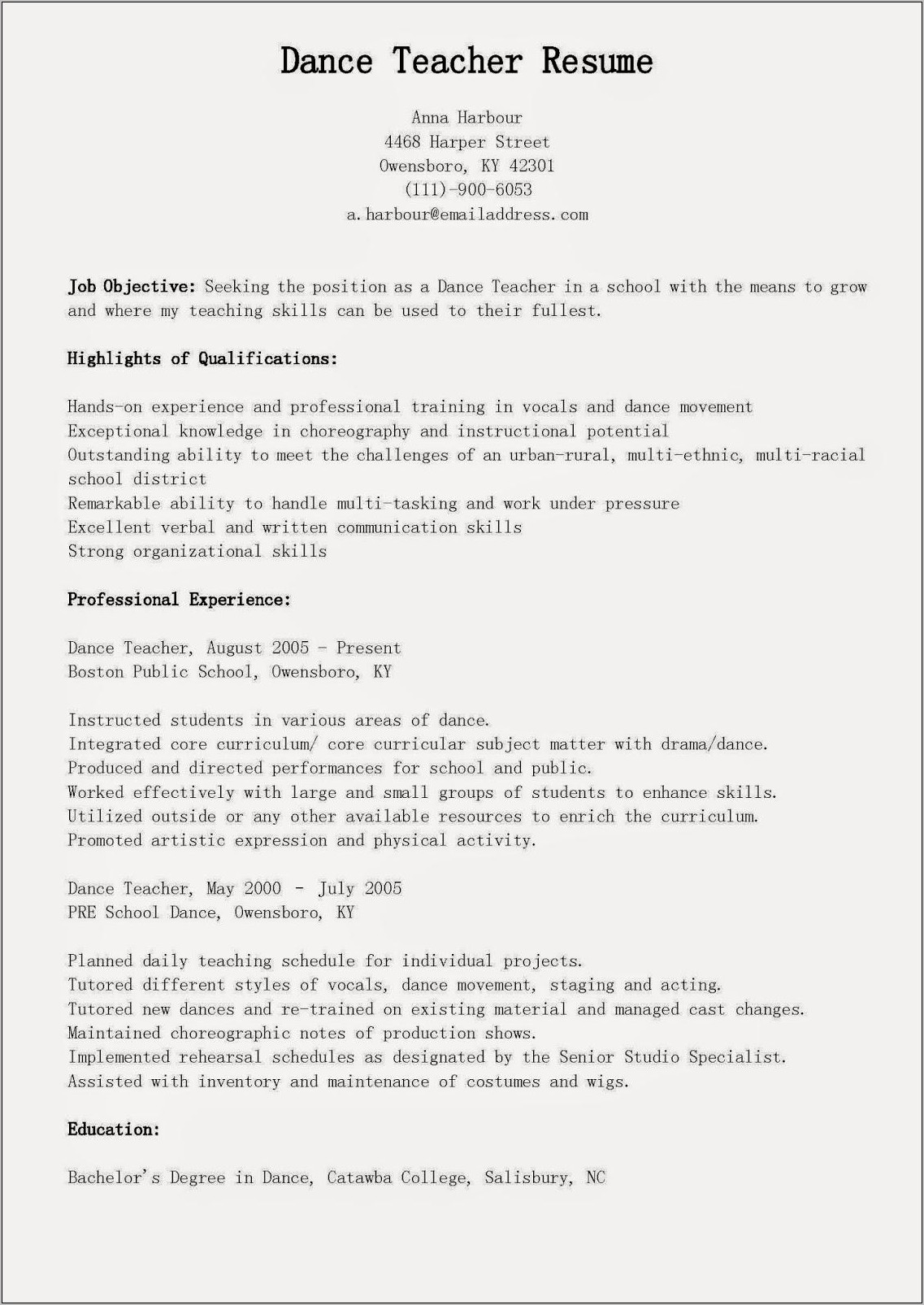 Excellent Verbal And Written Communication Skills Resume