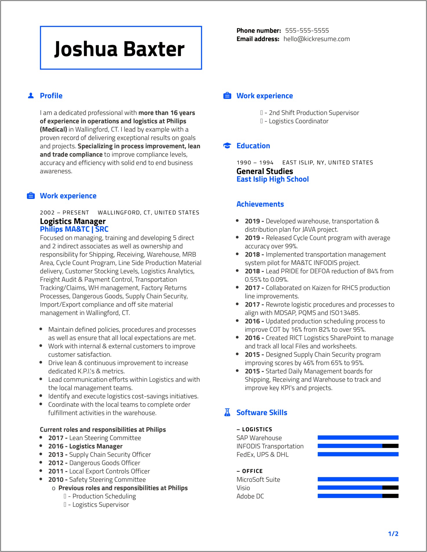 Exceptional Resume Of Manufacturing Operations Manager