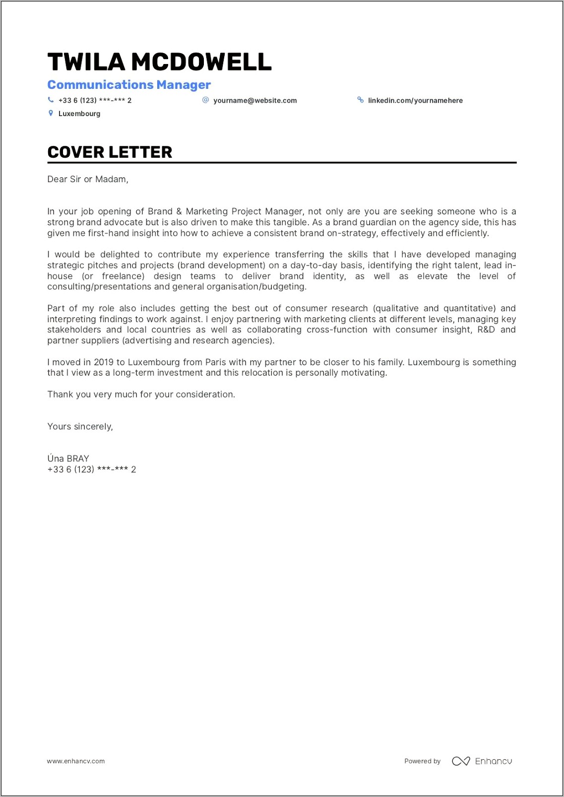 Executive Resume Cover Letter Format 2019