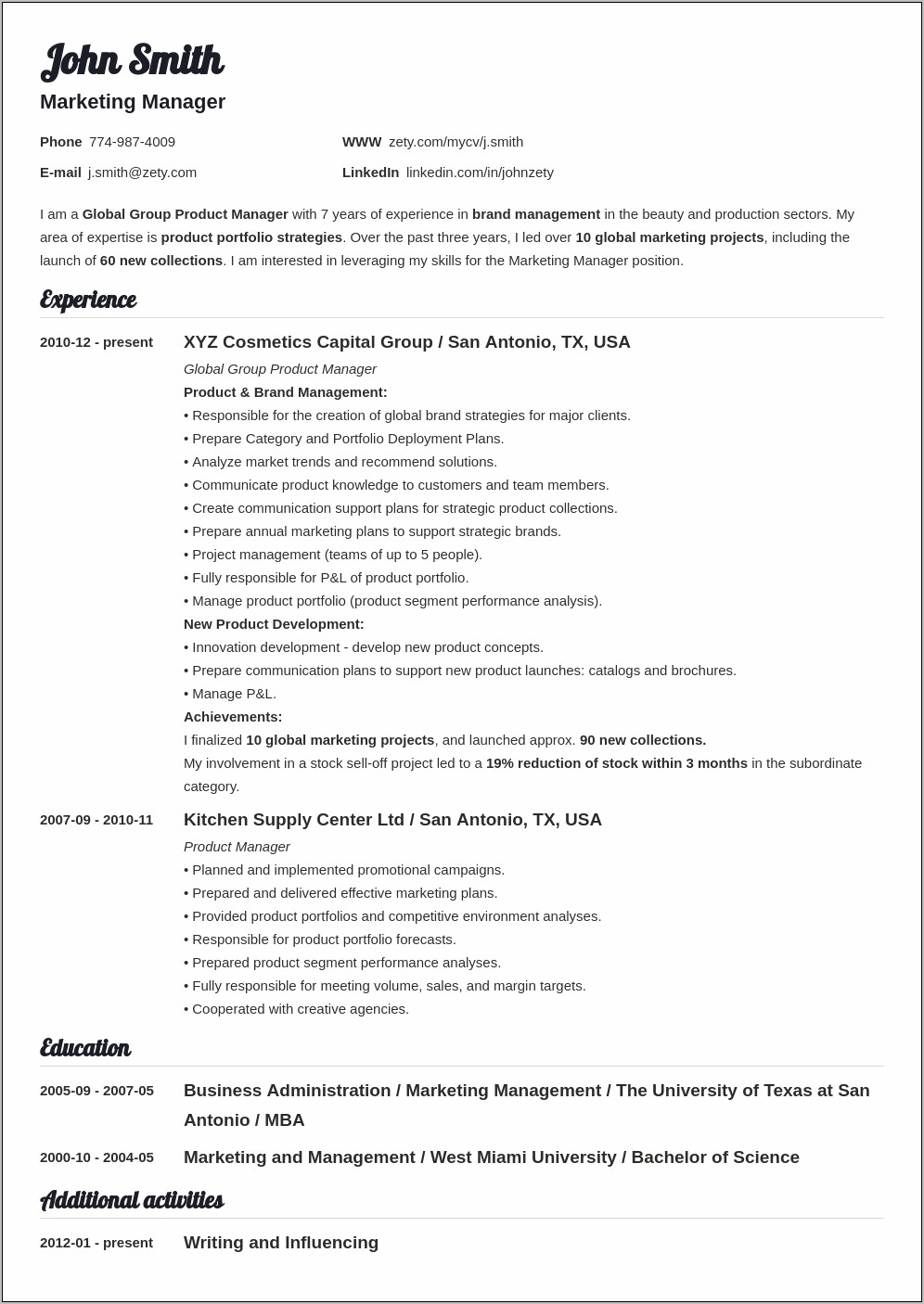 Expected Graduation Date On Resume Sample