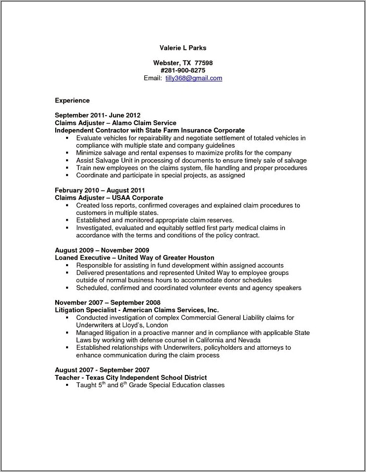 Experienced Attorney Resume Samples Insurnce Defense