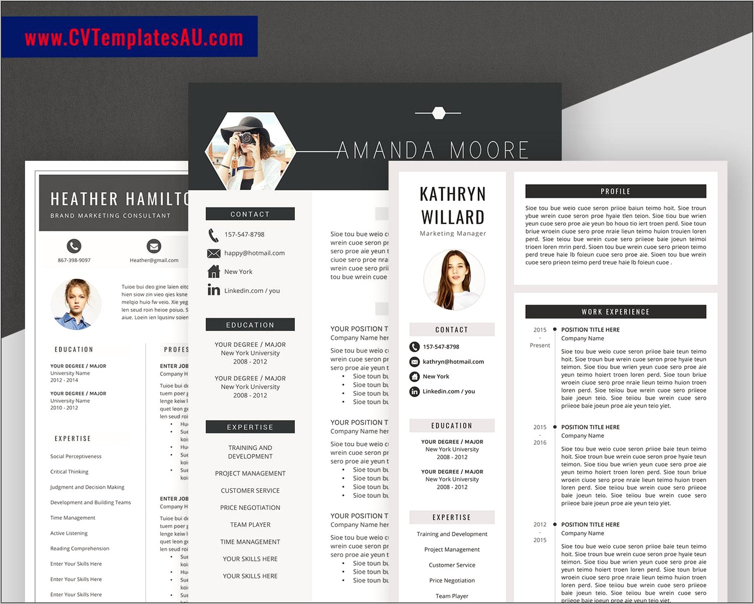 Eye Catching Resume Templates For Ms Word