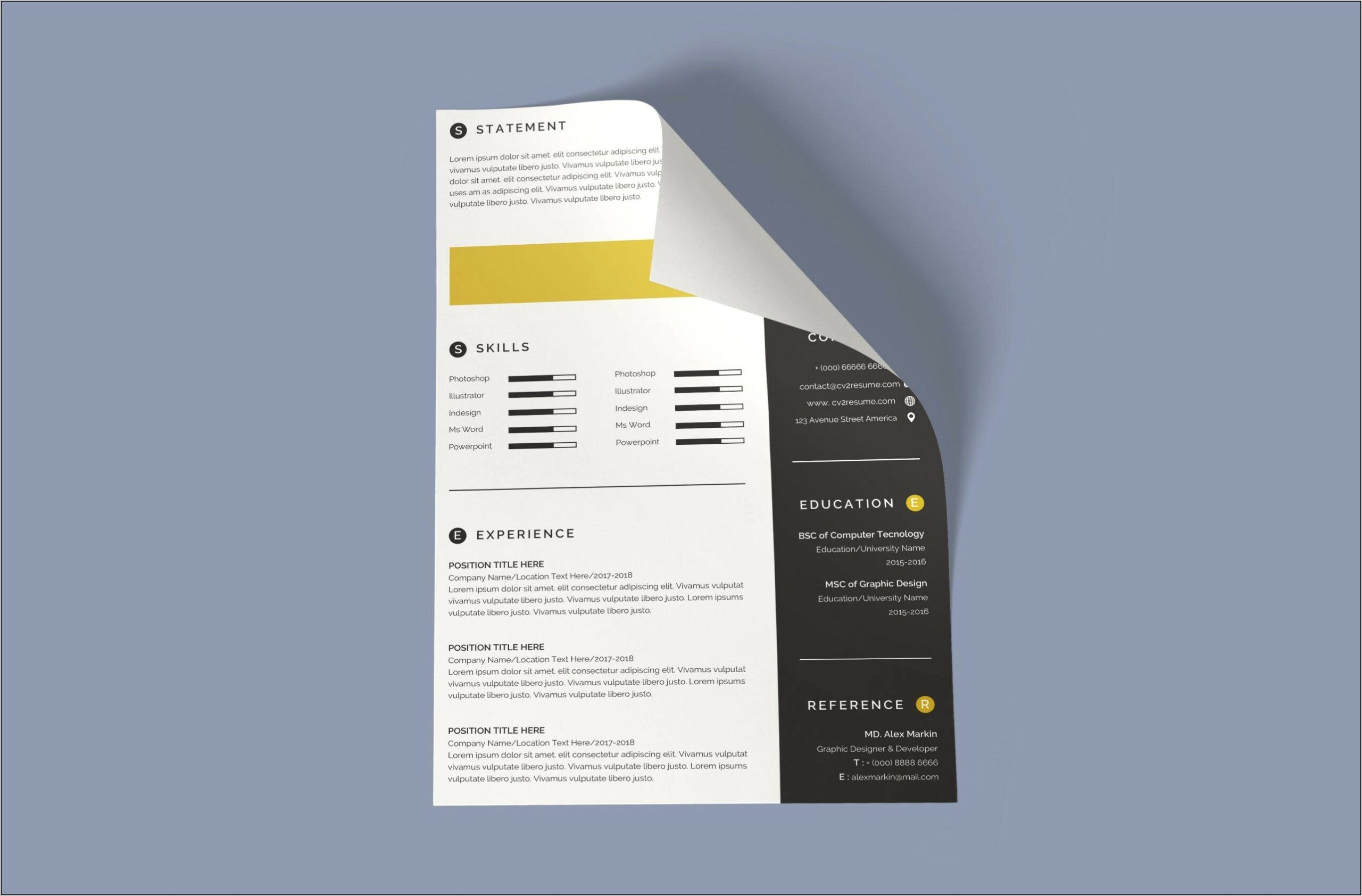 Eye Catching Resume Templates For Word