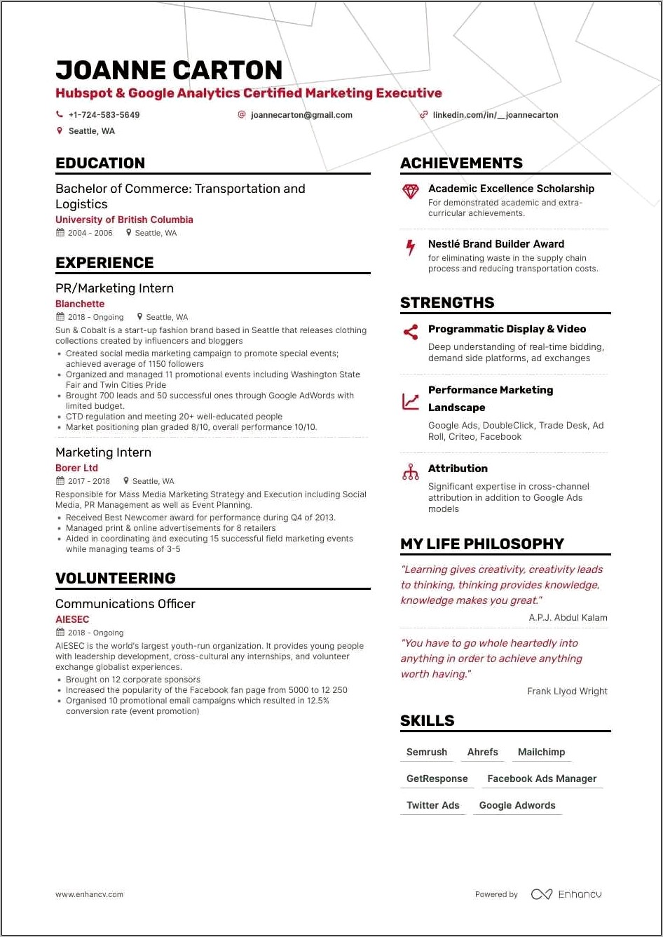 Fashion Public Relations Intern Job Description For Resume