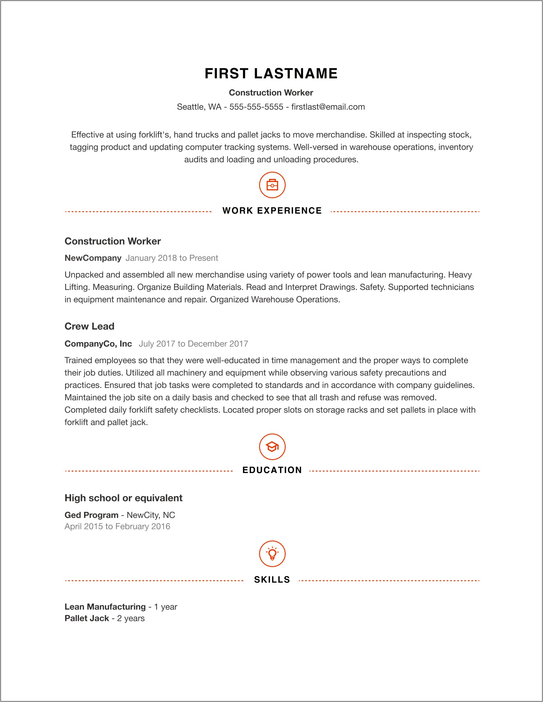 Fast Resume Creation Free For 2016