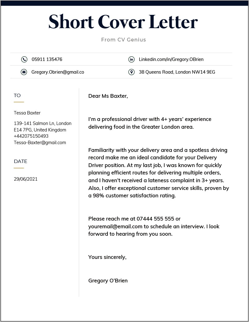 Fax Resume Cover Letter Examples