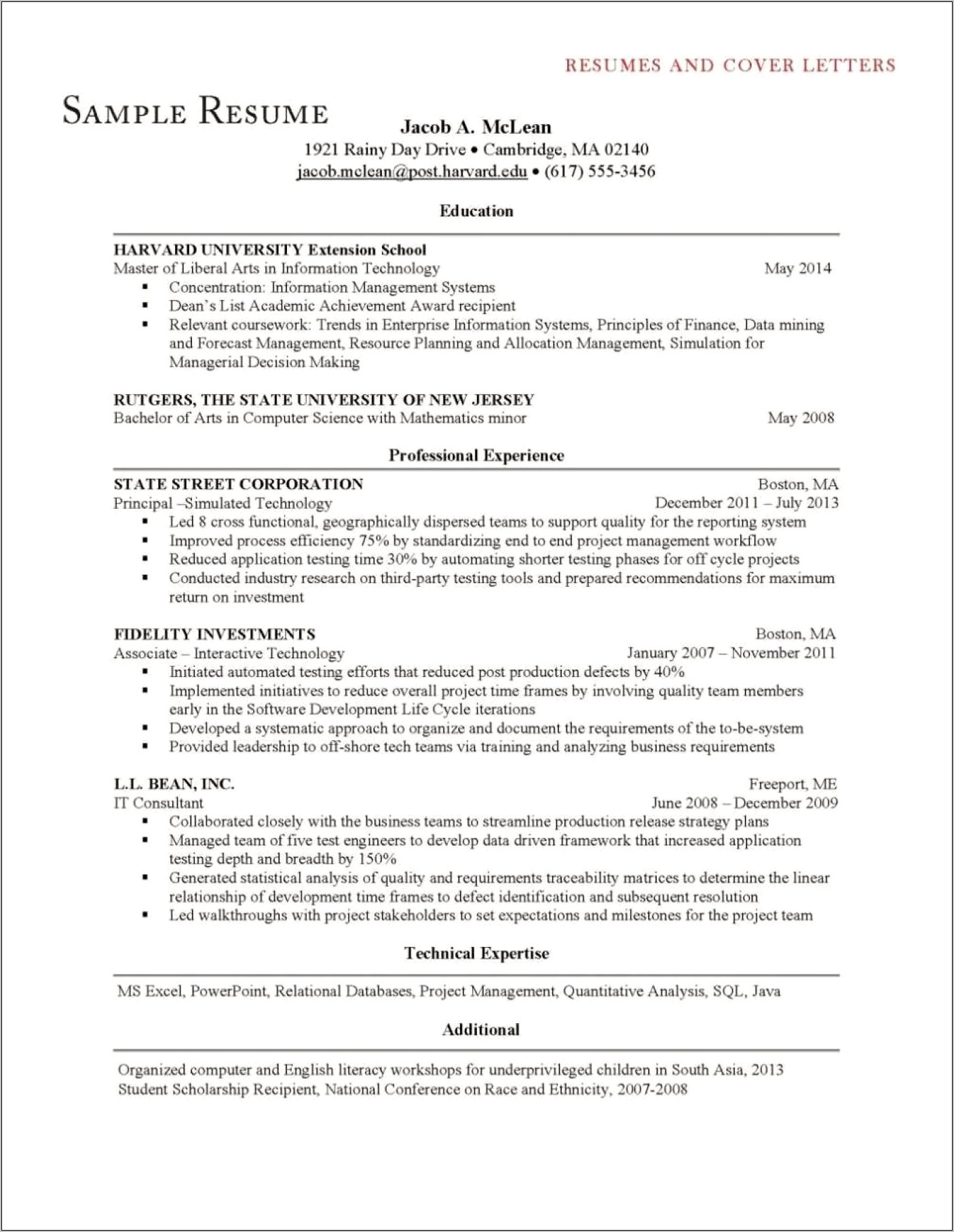 Fidelity Application Cover Letter For Resume
