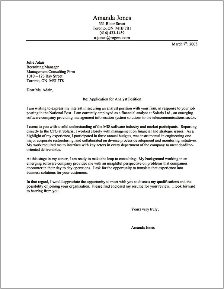 Find Examples Of Resume Cover Letters