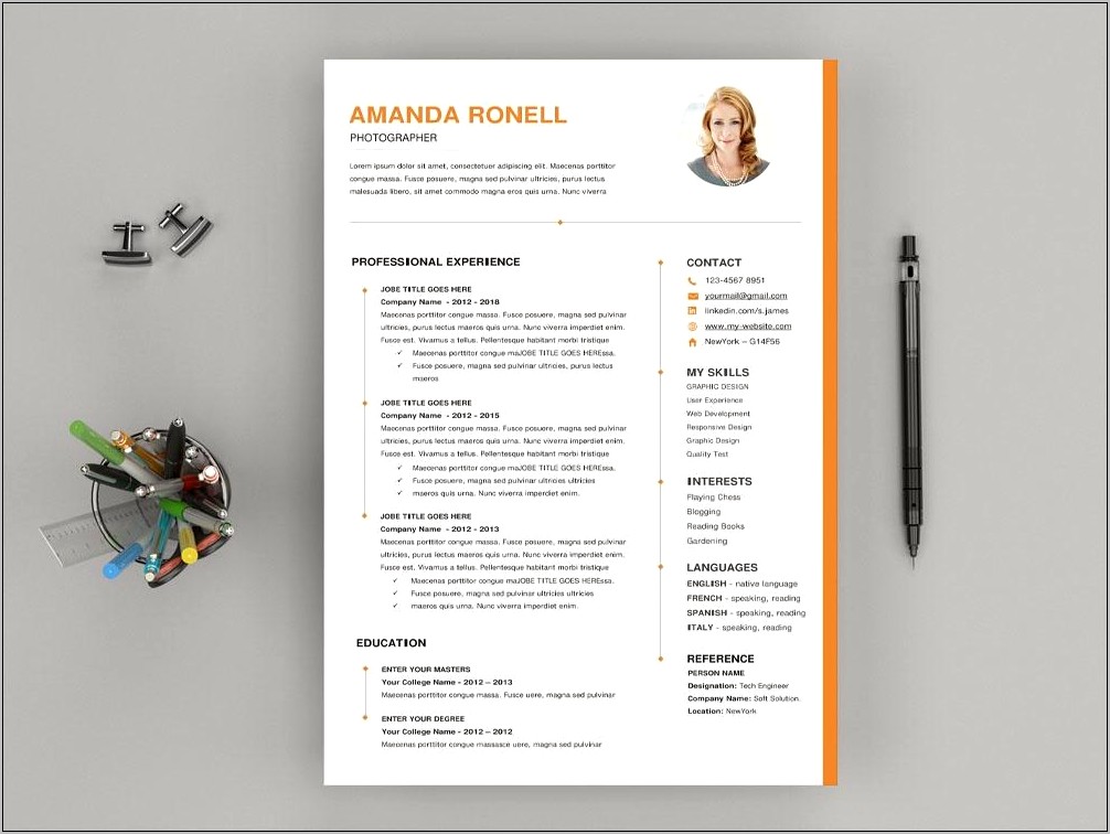 Find Me A Resume Template In Word