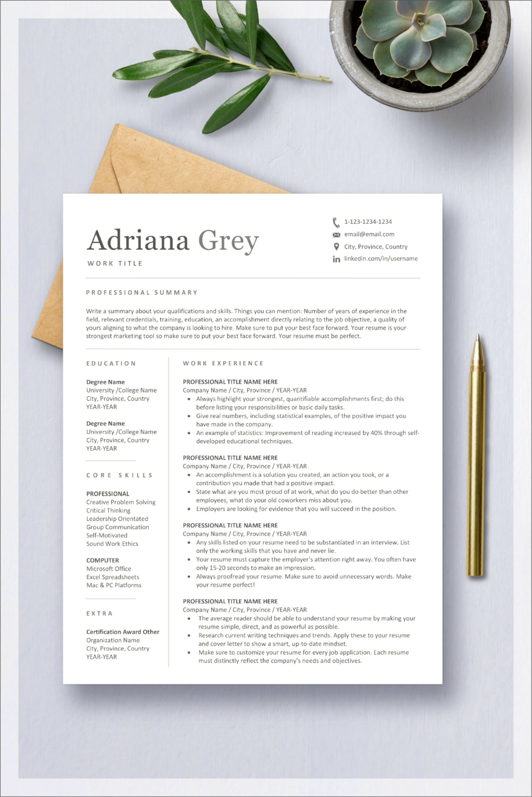 Formatting A Resume Perfectly In Mac Word