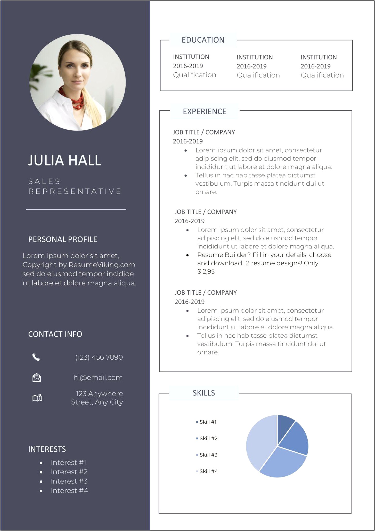 Free Basic Template For Resume