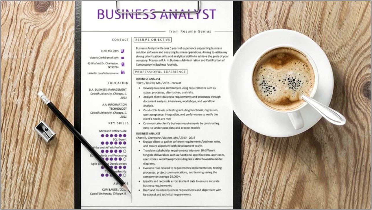 Free Business Analyst Resume Template Download