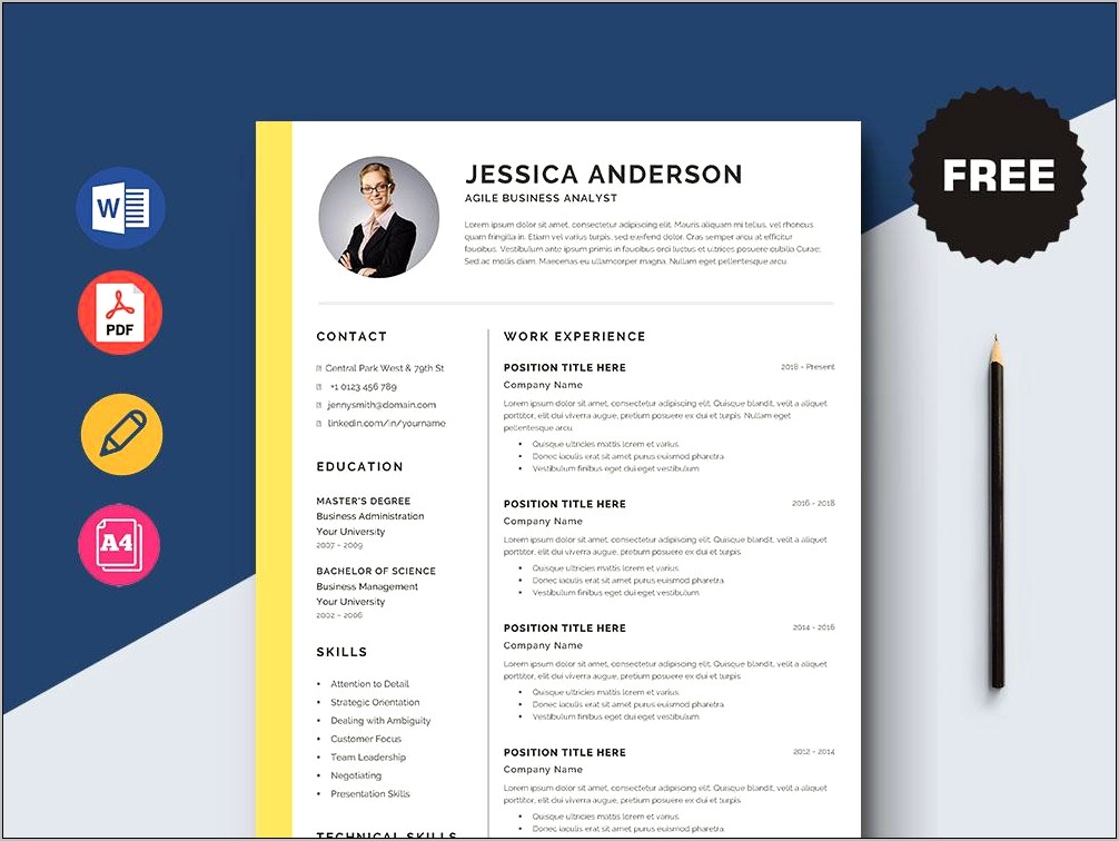 Free Business Analyst Resume Template