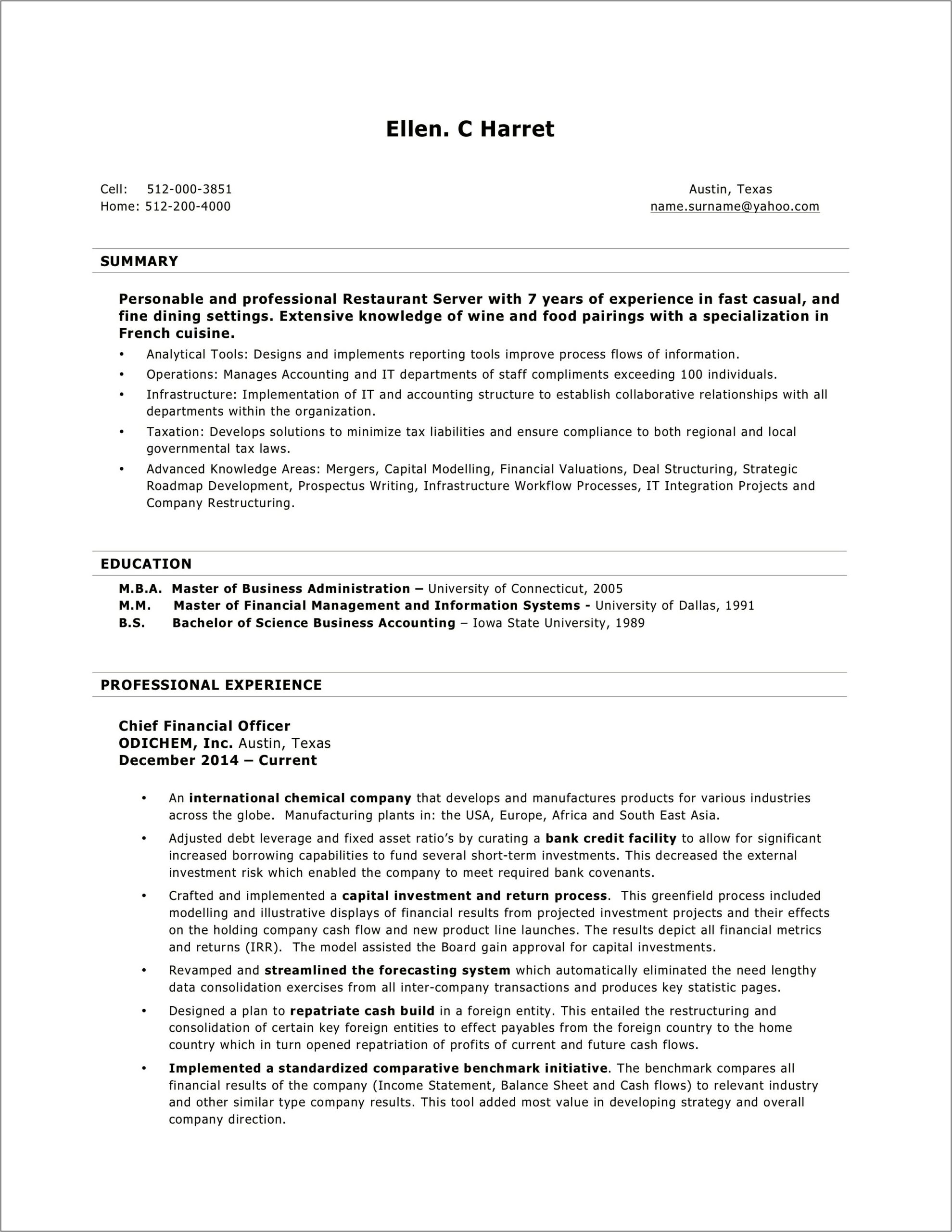 Free Creative Resume Template Doc Free Download