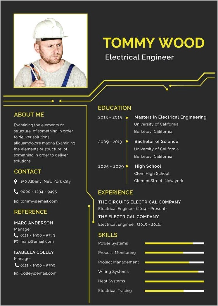 Free Download Resume For Engineer