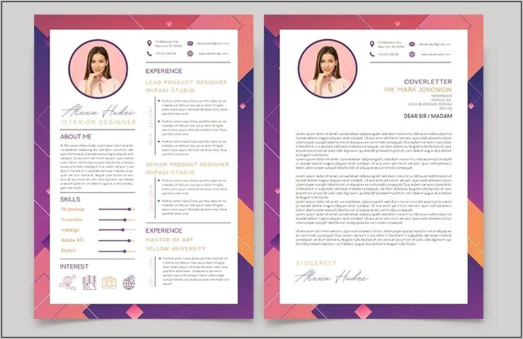 Free Download Resume Template Psd