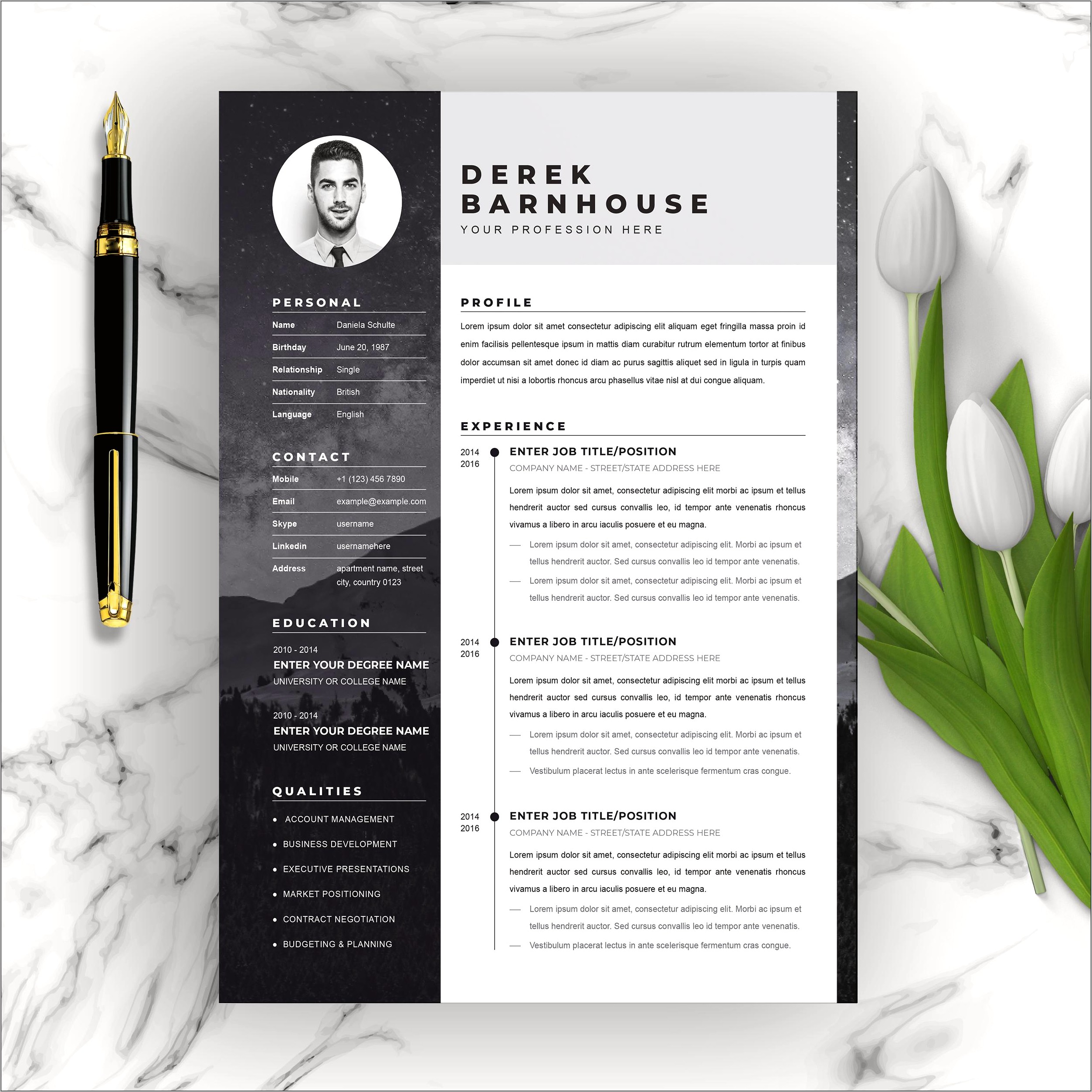 Free Downloadable Resume Templates Compatible With Openoffice