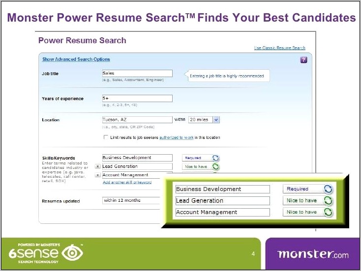 Free Employment Sites With Candidates Resume Search