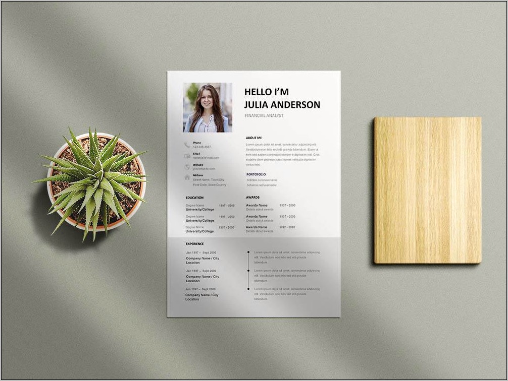 Free Financial Analyst Online Resume Templates