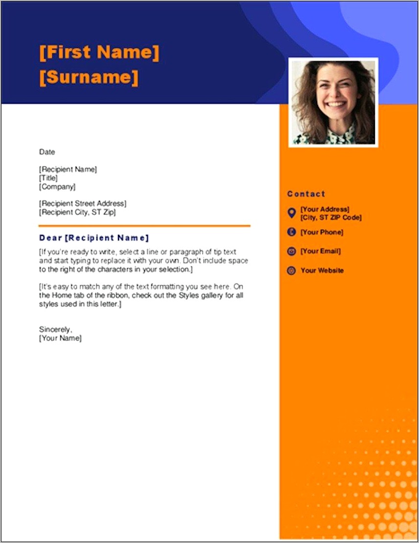 Free Microsoft Word Template Resume And Cover Letters