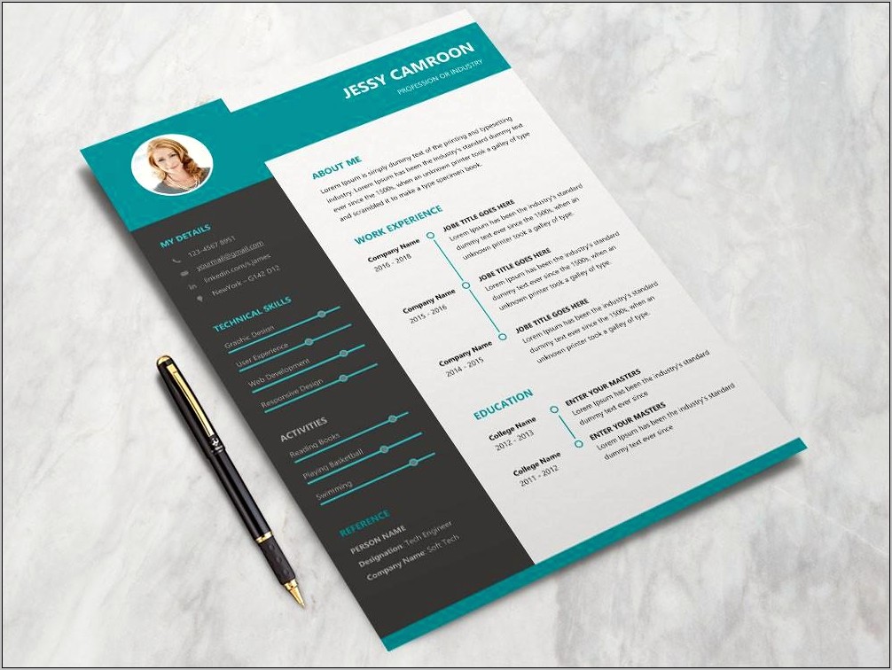 Free Modern Resume Templates For Word Doc