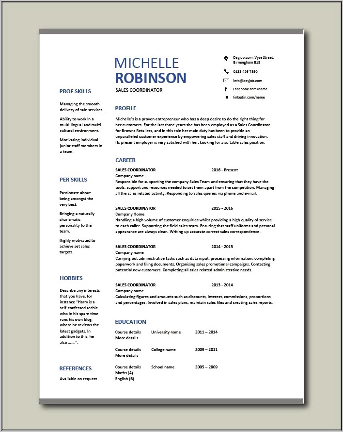 Free Multiskilled Resume Within Medical Enviroment