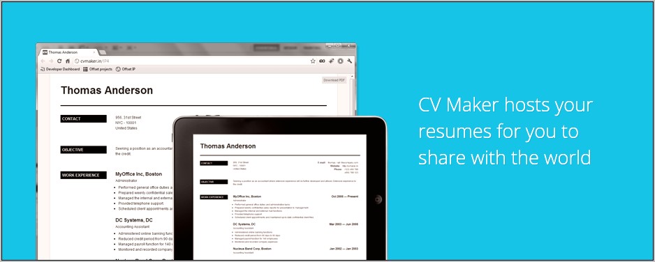Free Online Resume Templates Without Download