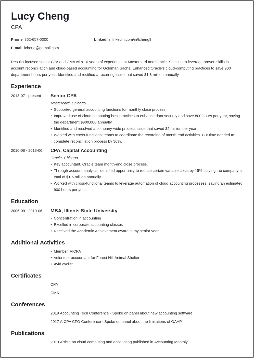 Free Online Two Panel Resume Template