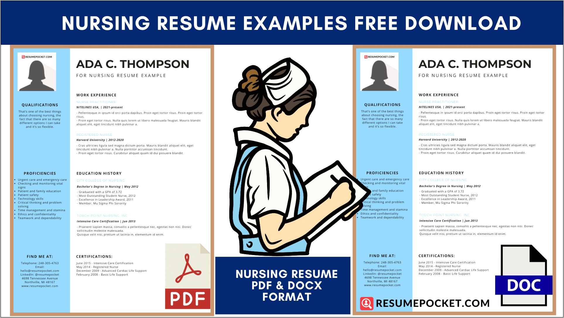 Free Printable Nursing Resume Templates Resume Example Gallery