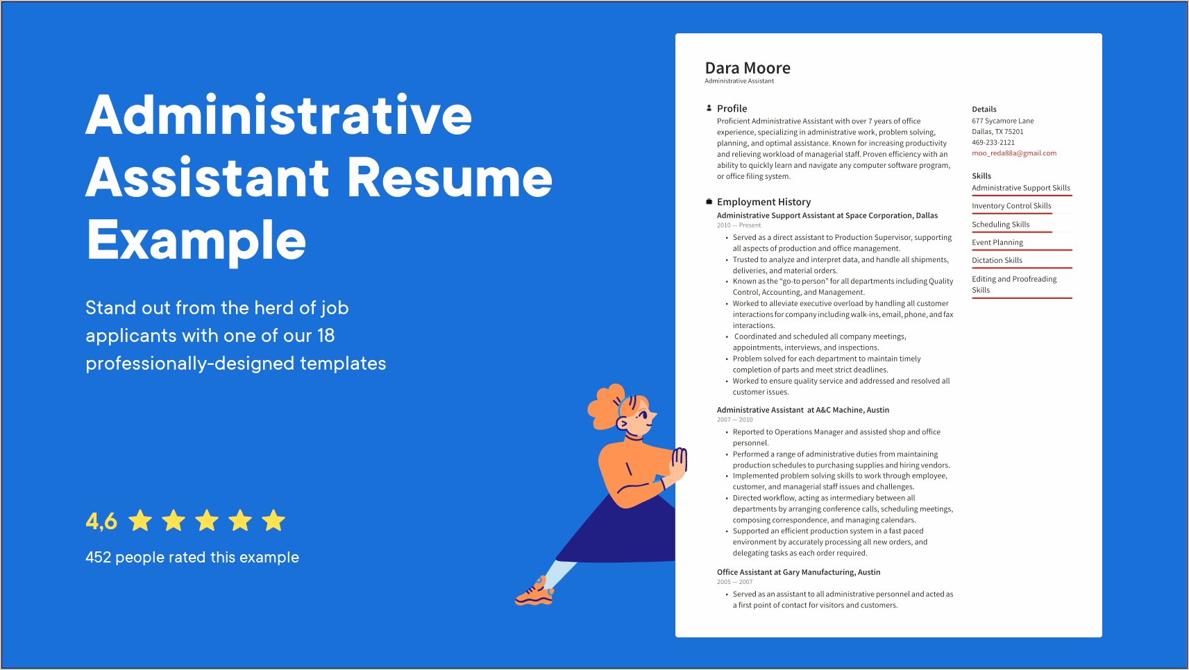 Free Printable Resume Template For Administrative Assistant