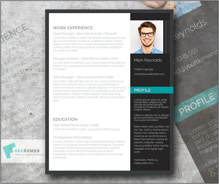 Free Professional Resume Template Doc