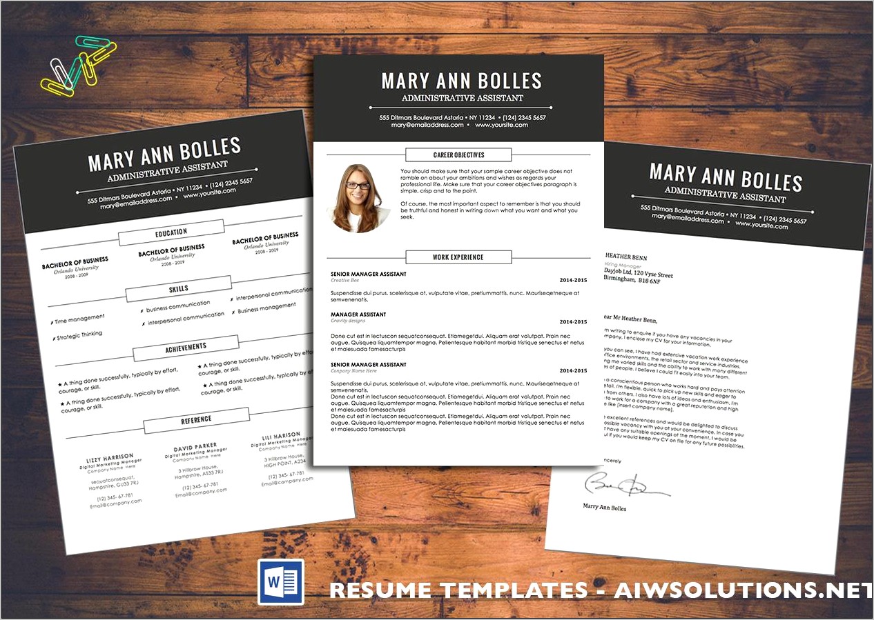 Free Professional Resume Templates Microsoft Word 2007
