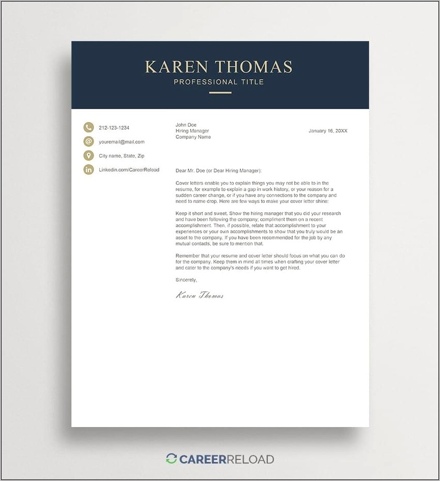 Free Resume Cover Letter Templates Microsoft Word
