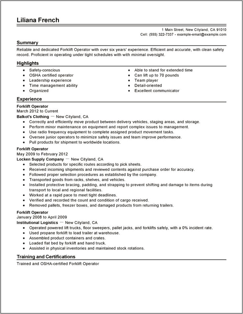 Free Resume Examples By Industry & Job Title Livecareerlivecareer