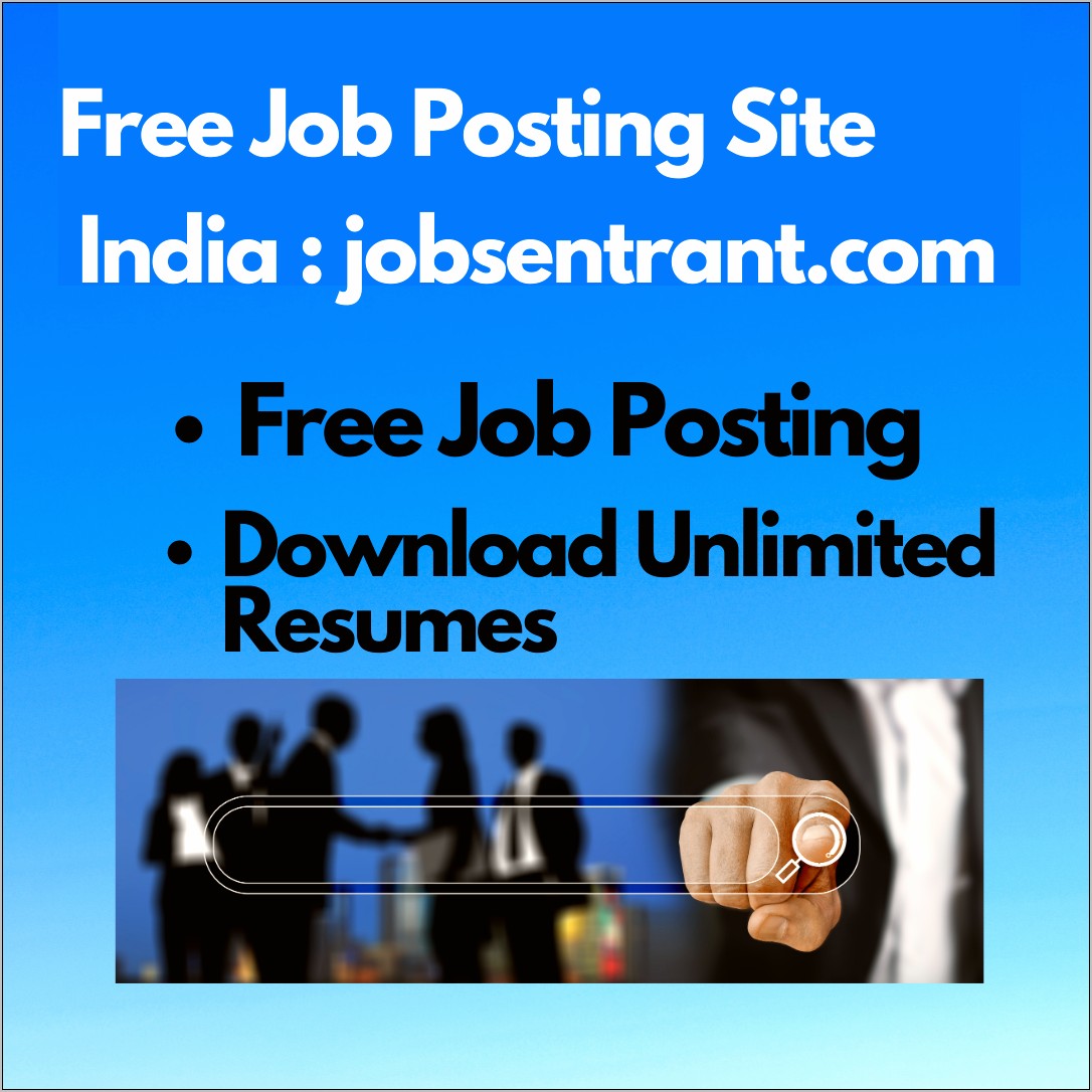 Free Resume Search Job Portals In India