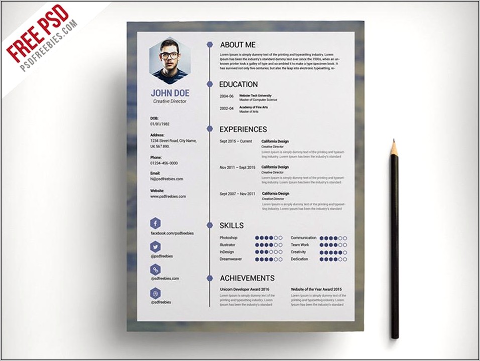 Free Resume Template Without Download