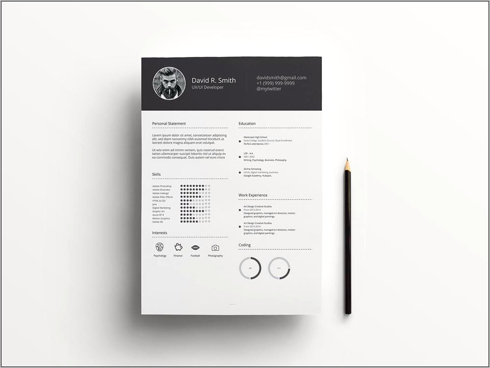 Free Simple Resume Templates Indesign