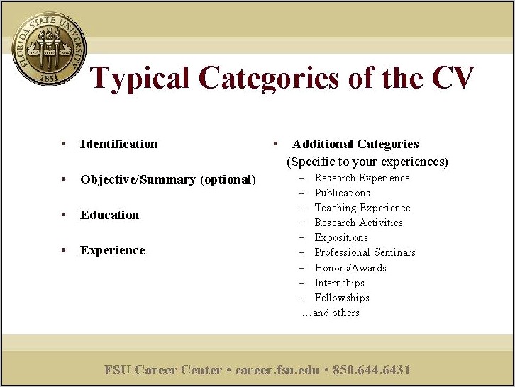 Fsu Career Center Resume Examples