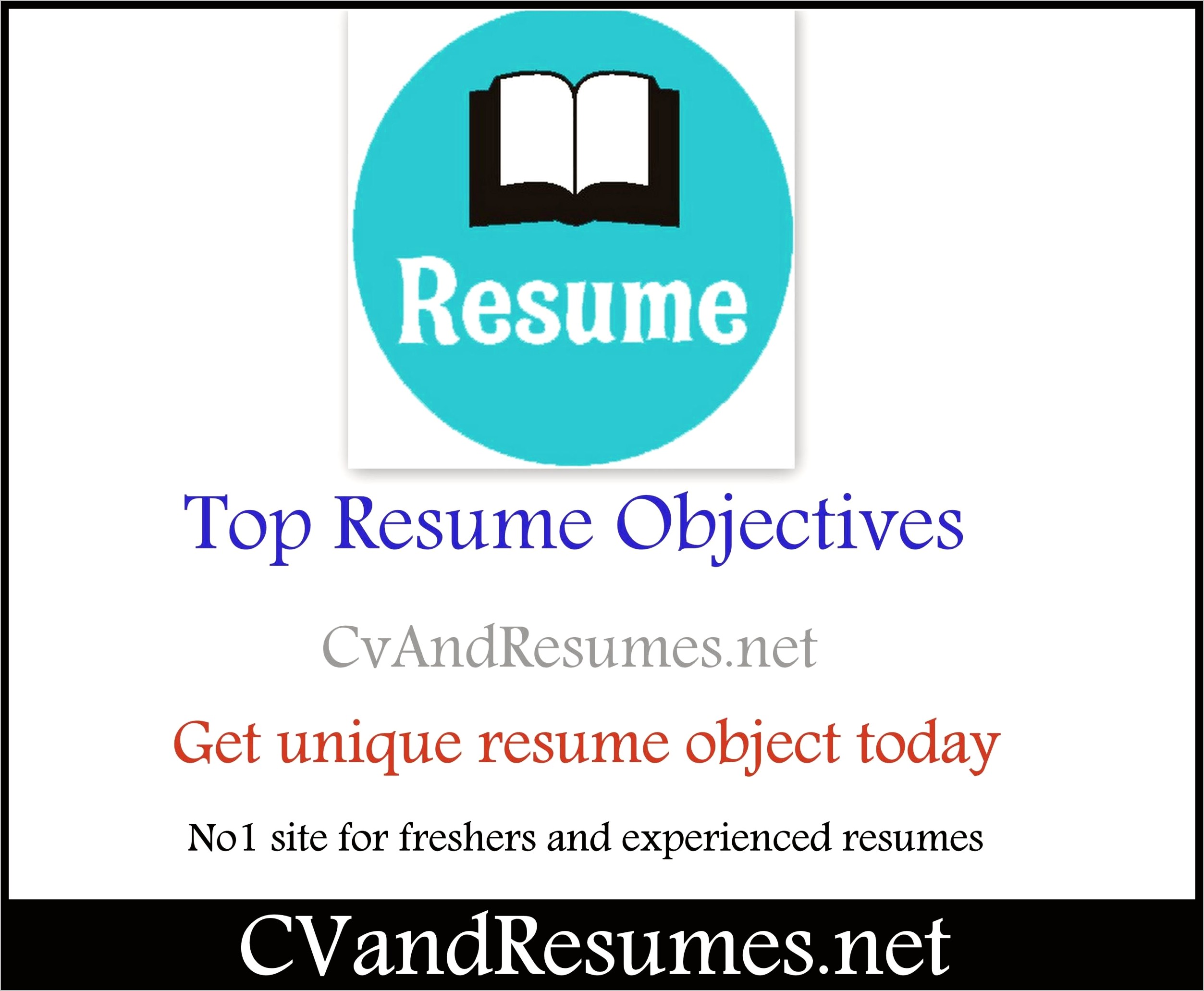 Good Career Objectives On A Resume