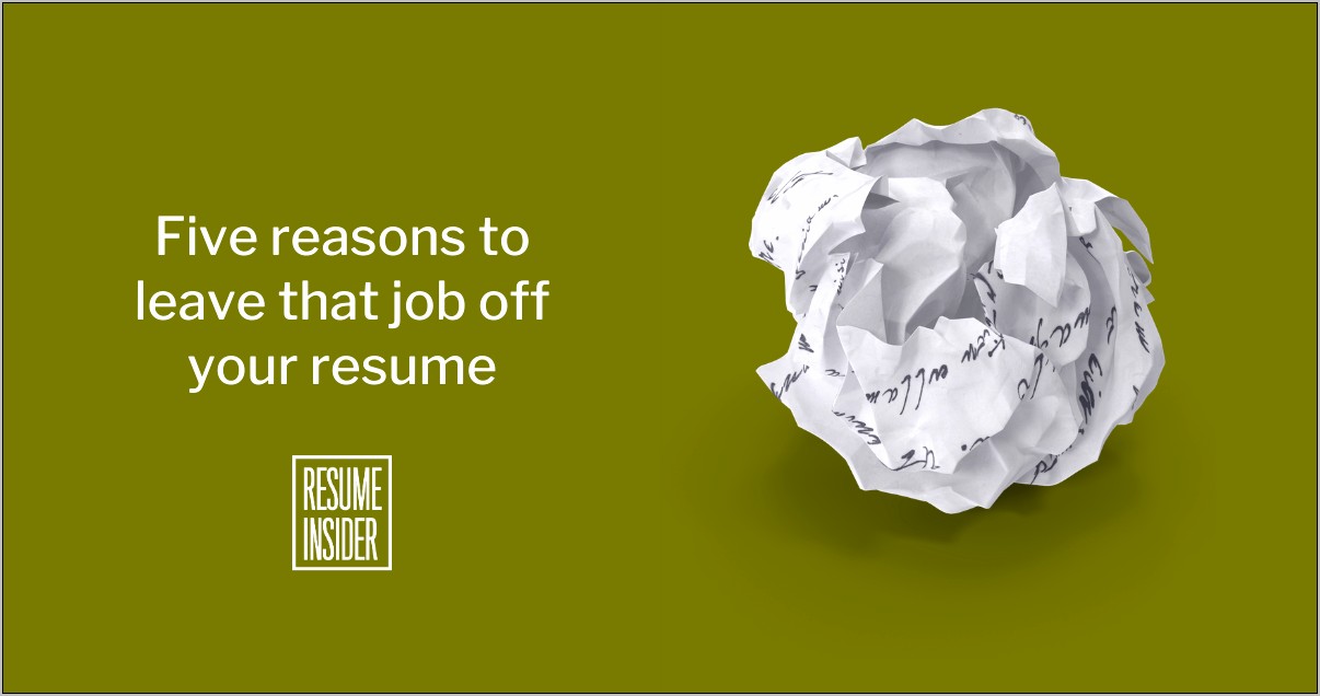 Good Reasons To Leave A Job Resume