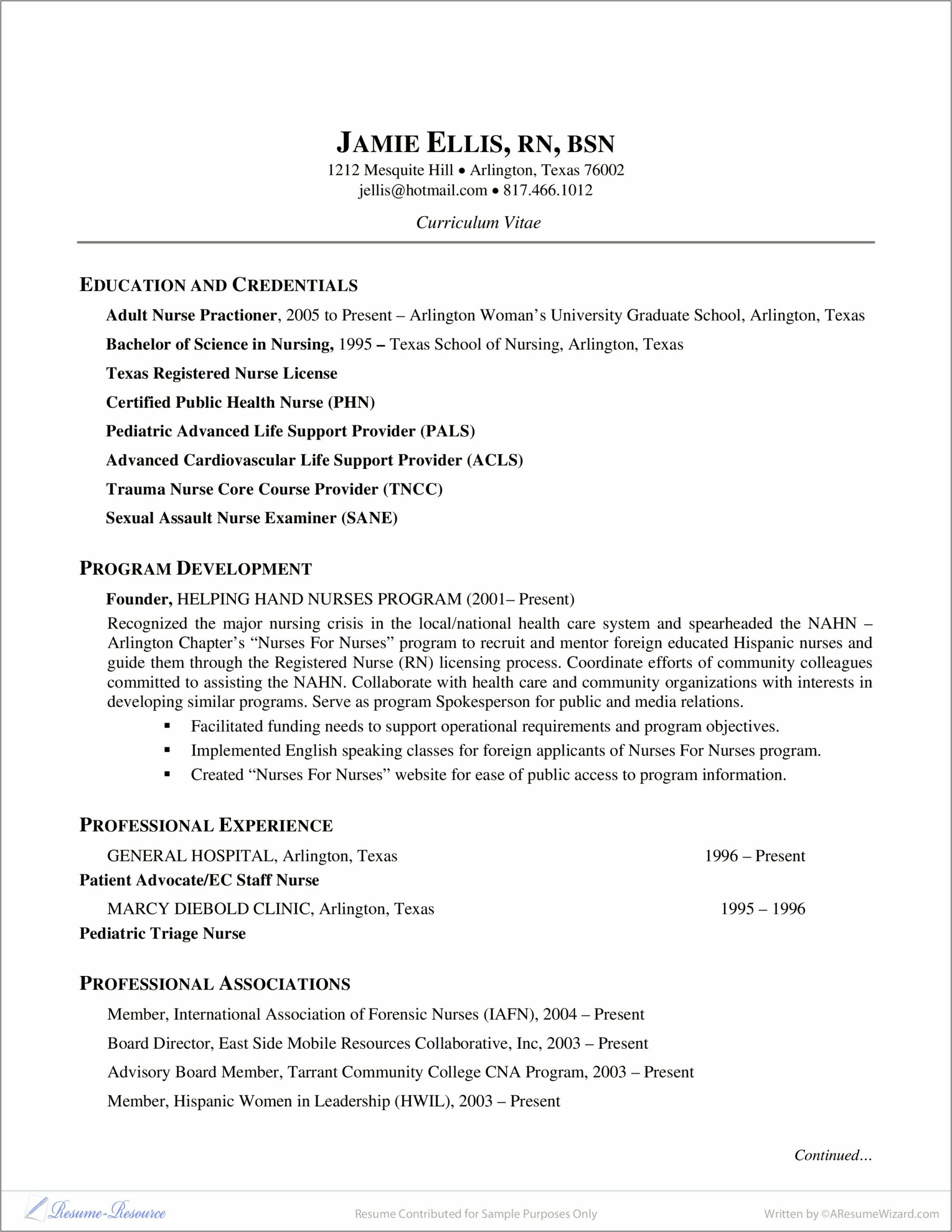 Good Resume Example For Forensic Science