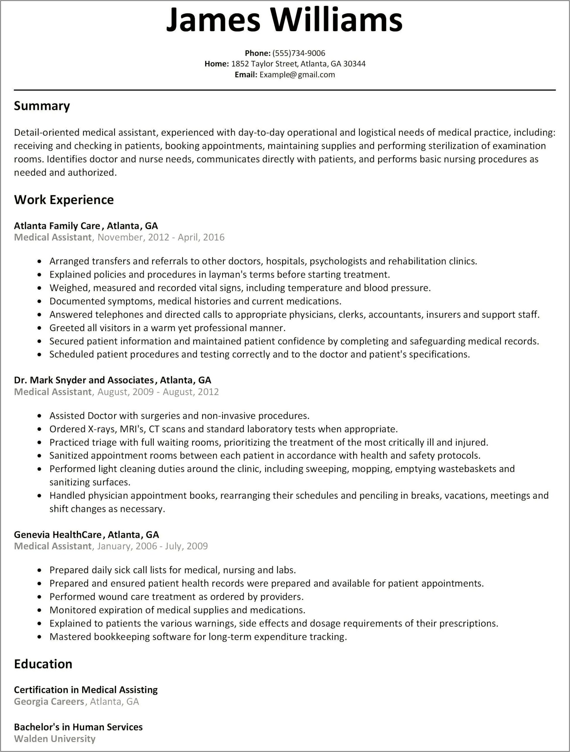 Good Resume Examples For Highschool Students