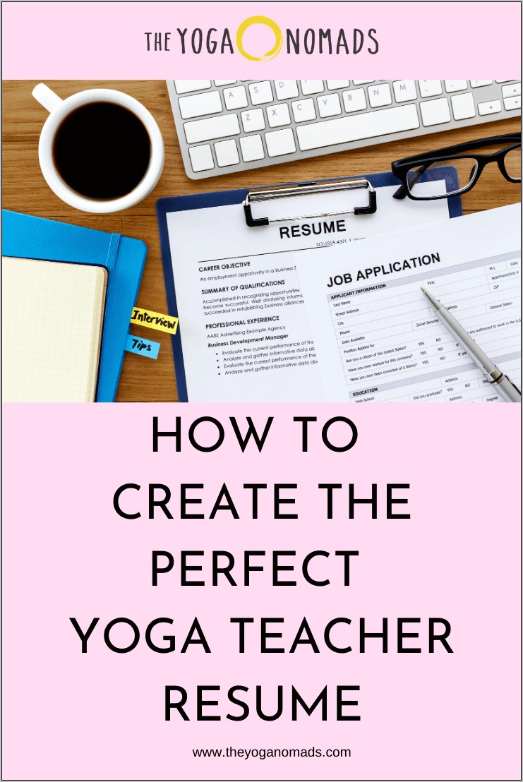 Good Resume Objective For Yoga Teacher