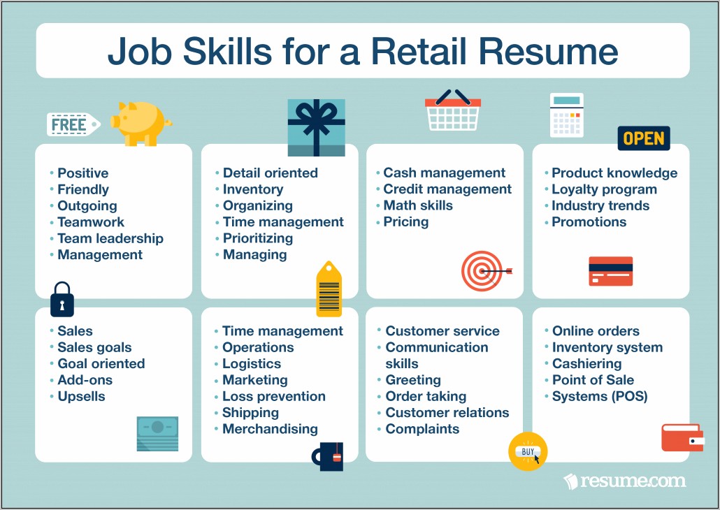 Good Skills For A Retail Resume