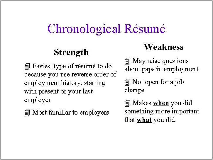 Good Strengths And Weaknesses For Resume