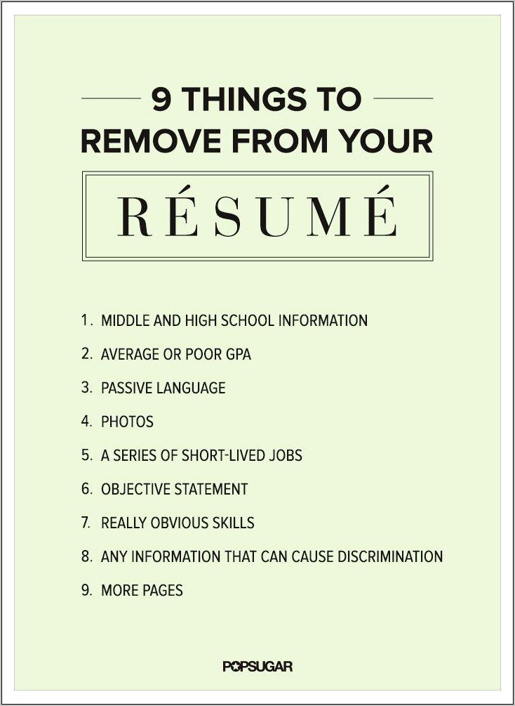 Good Things To Have On Resumes