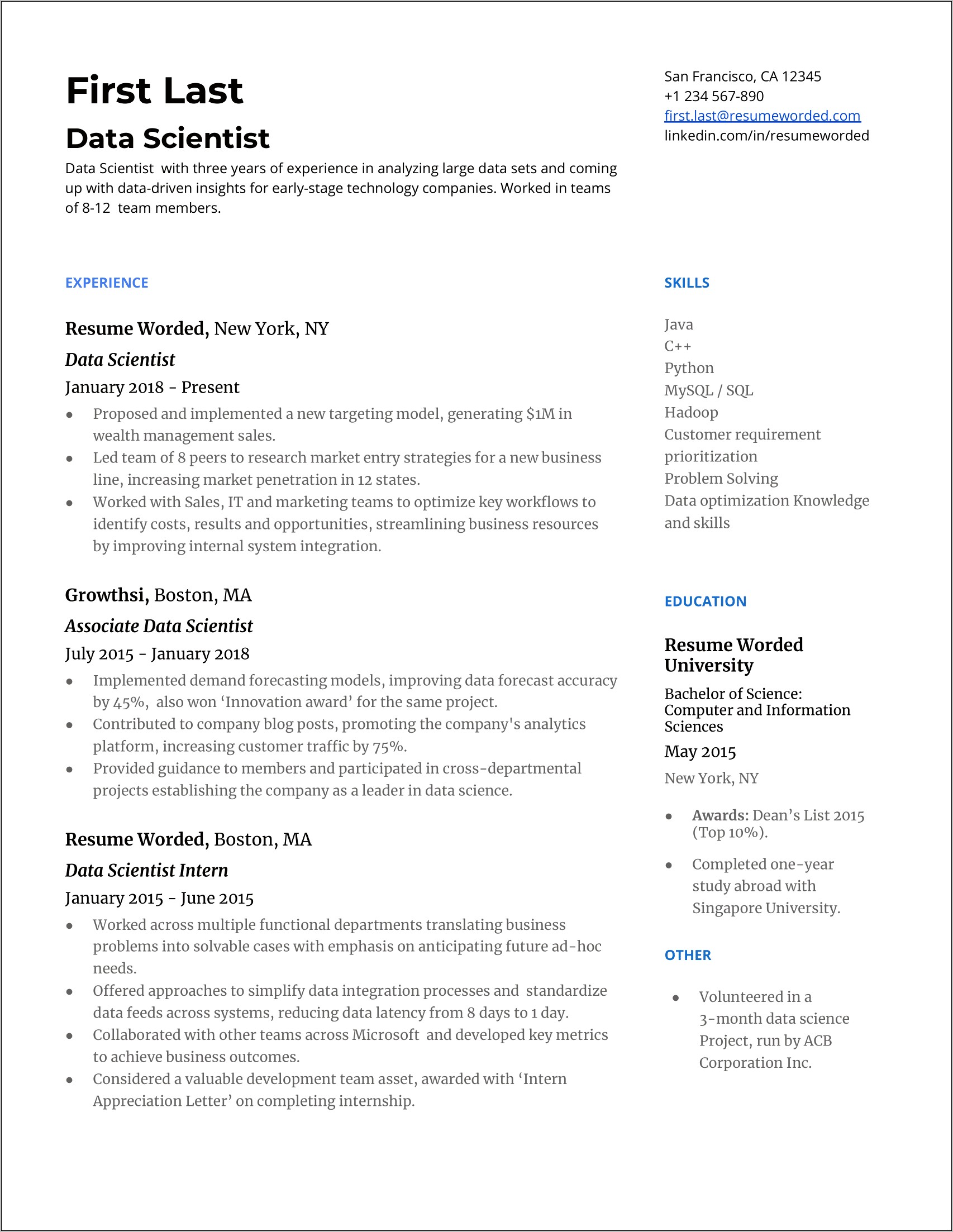Good With Numbers As Skill On Resume