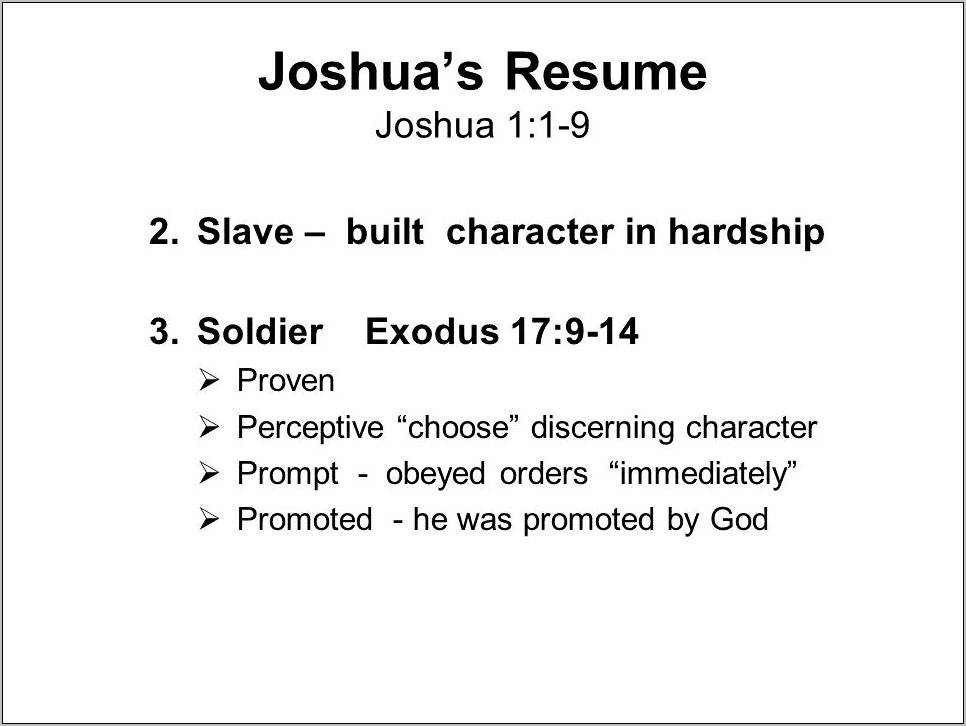 Good Word For Obey For Resume