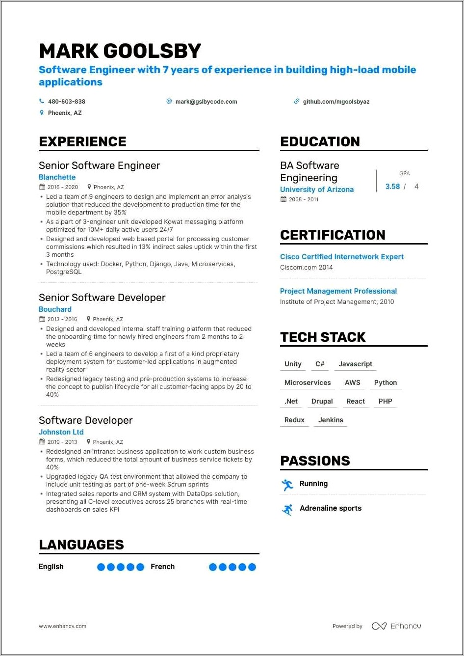 Good Words To Use On Tech Resume
